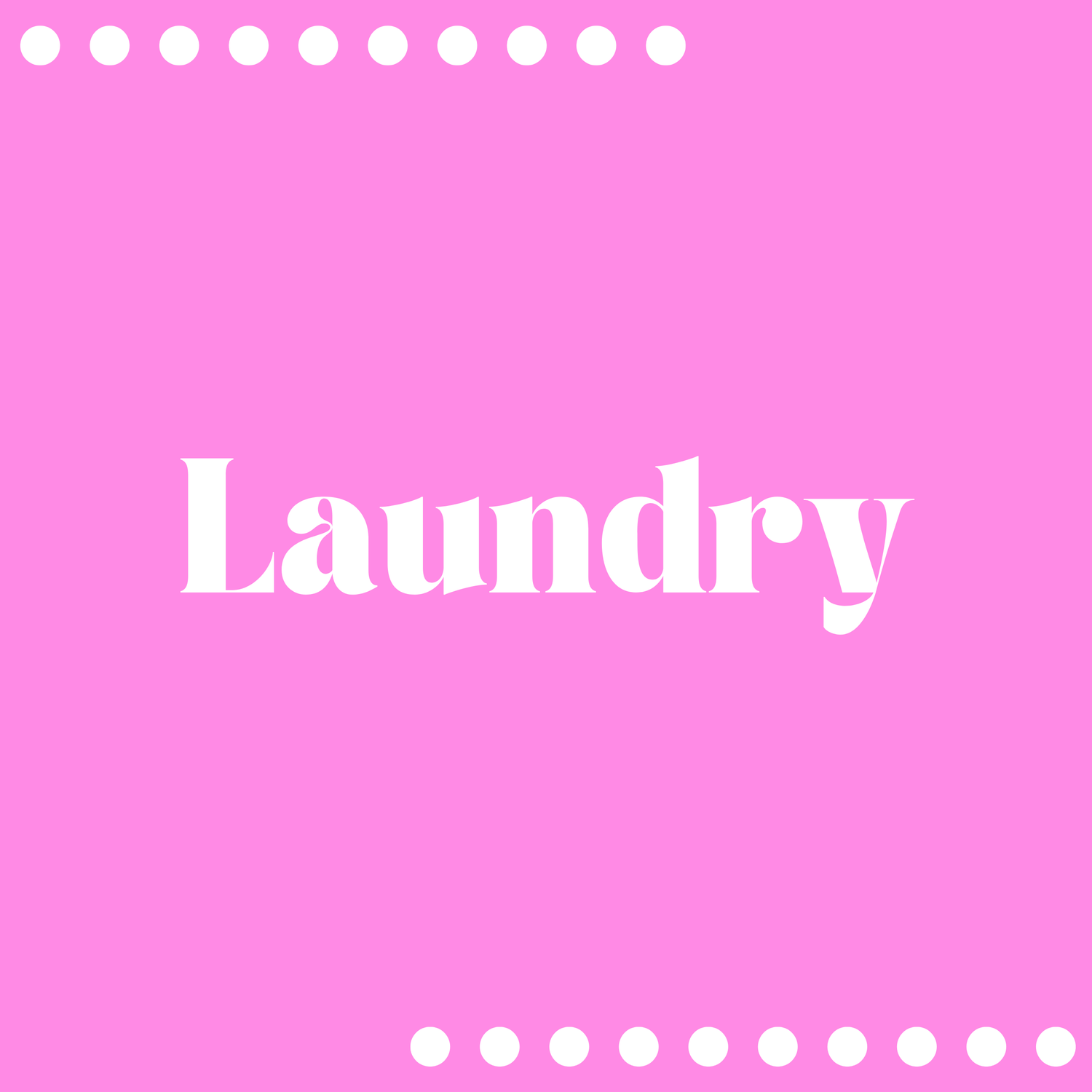 Laundry