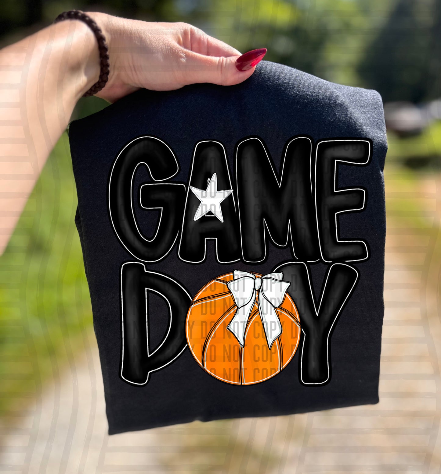 Game Day Basketball Black