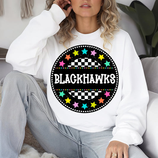 Blackhawks Neon Stars