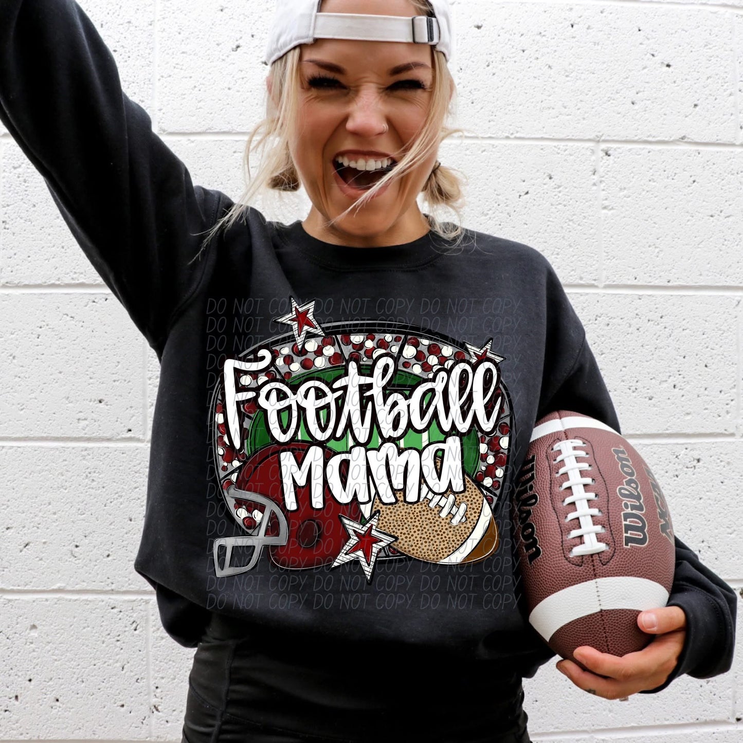 Football Mama - Maroon
